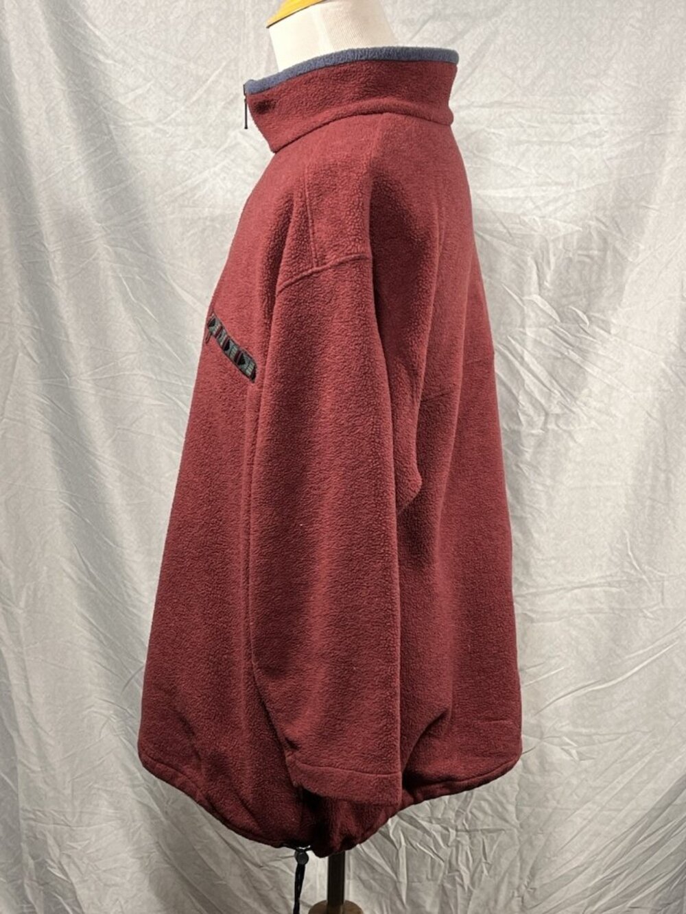 Vtg L.L. Bean Jacket Mens 2XL Red Fleece Anorak 1/4 Zip Ski Pullover 90s - Picture 5 of 10